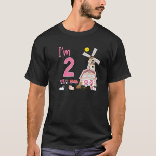 Bauernhof Geburtstags Themengebäck Party Girls 2nd T-Shirt