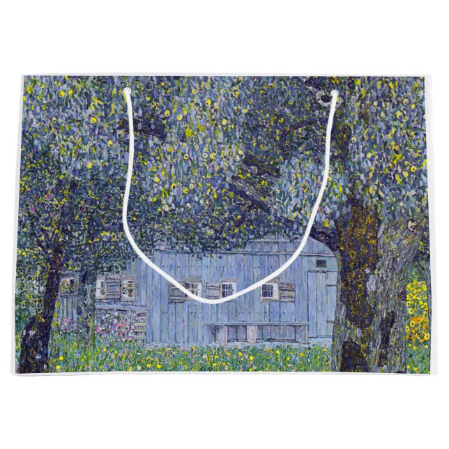 Bauernhof, Gustav Klimt Große Geschenktüte (Vorderseite)