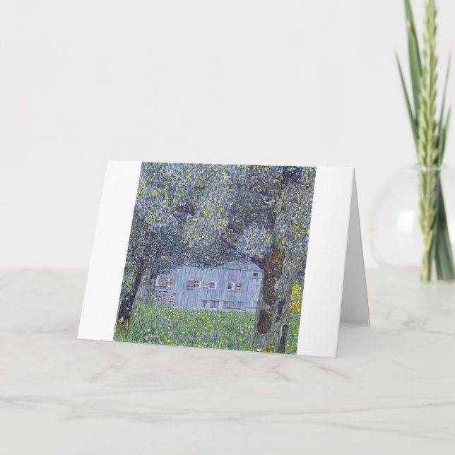 Bauernhof, Gustav Klimt Karte (Vorderseite)