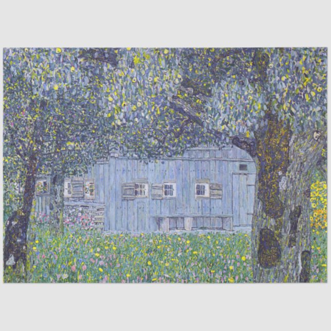 Bauernhof, Gustav Klimt Seidenpapier (Vorderseite)
