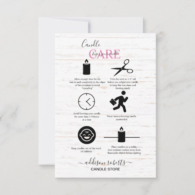 Bauernhof Holz Wasserfarbe Fall Kerzenpflege Dankeskarte (Vorderseite)