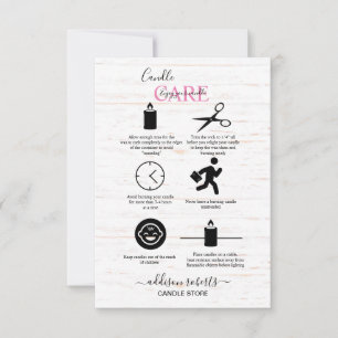 Bauernhof Holz Wasserfarbe Fall Kerzenpflege Dankeskarte