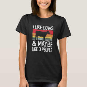 Bauernhof, ich mag Kühe und vielleicht auch 3 Leut T-Shirt
