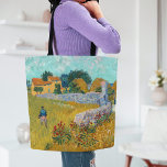 Bauernhof in der Provence | Vincent van Gogh<br><div class="desc">Bauernhaus in Provence (1888) von dem niederländischen Postimpressionisten Vincent Van Gogh. Originelles Kunstwerk ist ein Ölgemälde auf der Leinwand,  das in lebhaften goldenen Gelben und Aqua-Blautönen gemalt wird. Verwenden Sie die Entwurfstools,  um einen benutzerdefinierten Text hinzuzufügen oder das Bild zu personalisieren.</div>