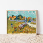 Bauernhof in der Provence | Vincent Van Gogh Poster<br><div class="desc">Bauernhaus in Provence (1888) von dem niederländischen Postimpressionisten Vincent Van Gogh. Originelles Kunstwerk ist ein Ölgemälde auf der Leinwand,  das in lebhaften goldenen Gelben und Aqua-Blautönen gemalt wird. Verwenden Sie die Entwurfstools,  um einen benutzerdefinierten Text hinzuzufügen oder das Bild zu personalisieren.</div>