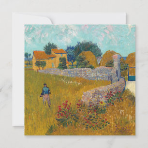 Bauernhof in Provence Vincent van Gogh 1888 Frankr Dankeskarte
