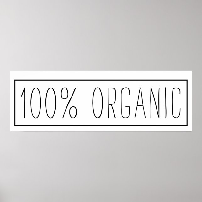 Bauernhof Inspiriert 100 Prozent Bio Poster (Vorne)