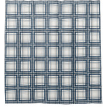 Bauernhof Kariert, Navy Blue, Slate, Grau, Creme