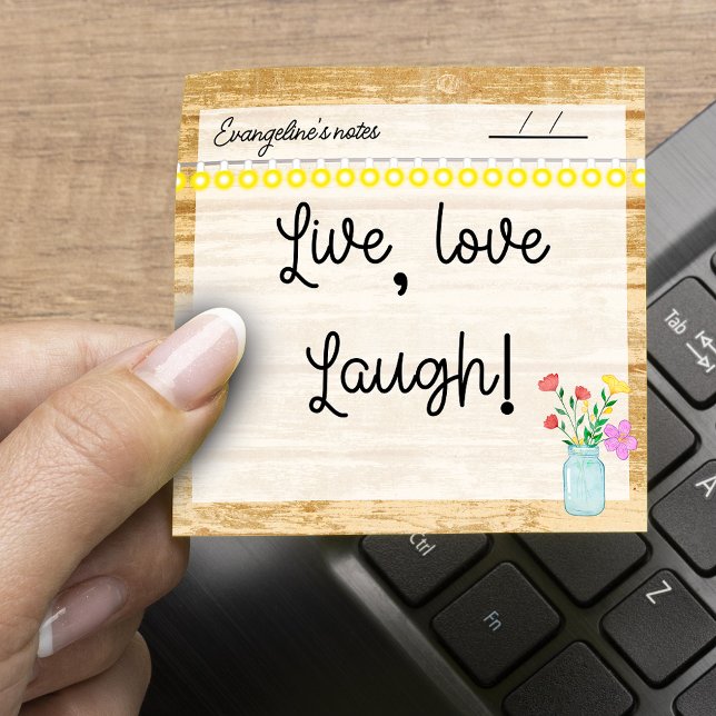 Bauernhof, Lampen und Blume 3" x "3 Post-it Klebezettel (Von Creator hochgeladen)