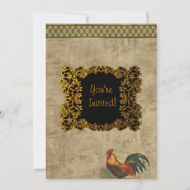 Bauernhof-Leben Einladung (Vorderseite)