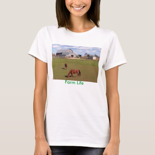 Bauernhof-Leben-T - Shirt (Vorderseite)