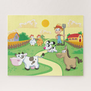 Bauernhof-Lebens-Puzzle Puzzle