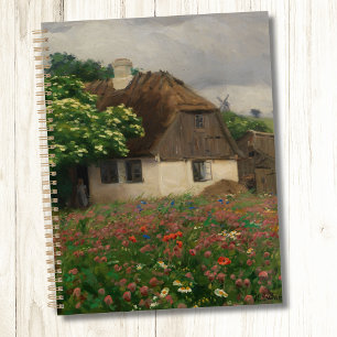 Bauernhof mit Wiese-Blume Planer
