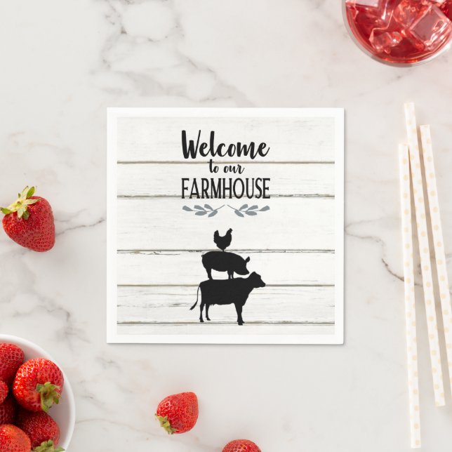 Bauernhof Napkins Serviette (Beispiel)