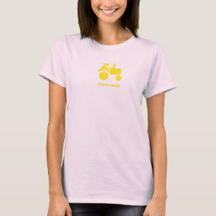 Bauernhof Ninja - Traktor - Gelb T-Shirt