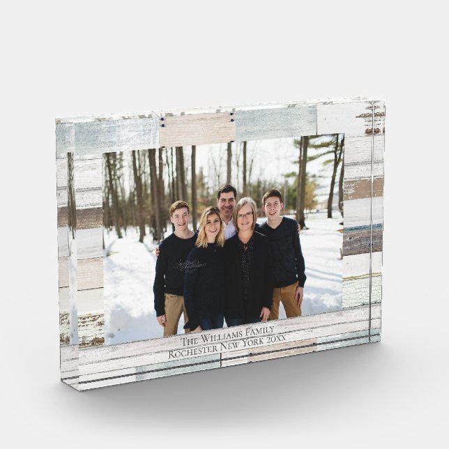 Bauernhof Personalisiert Name Foto Acrylblock (Links)