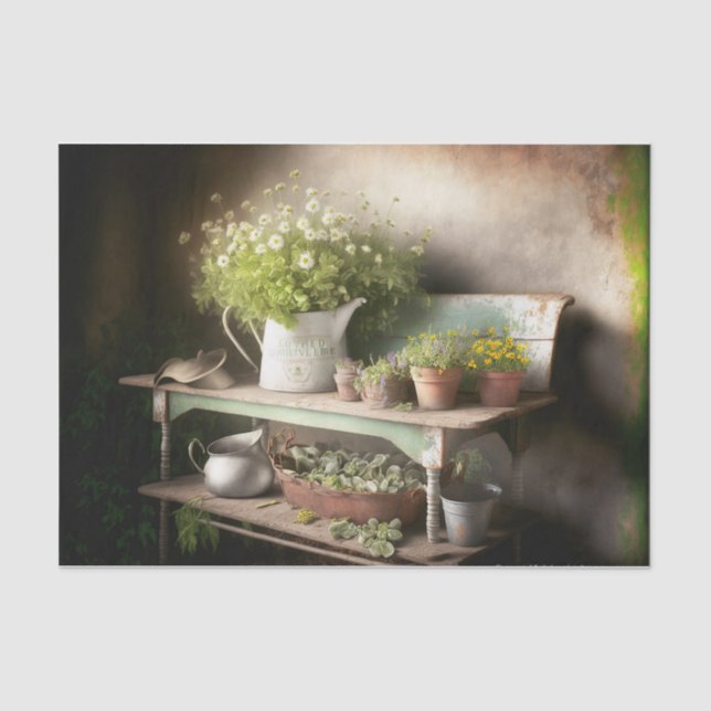 Bauernhof Pottenbank Seidenpapier (Vorderseite)