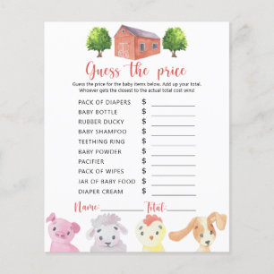 Bauernhof - Rate den Preis! Spiel