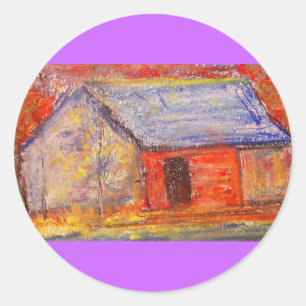Bauernhof Runder Aufkleber