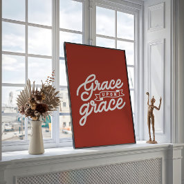 Bauernhof rustikal Christlich Grace auf Grazie Poster