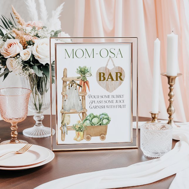 Bauernhof Rustikale Babydusche Momosa Poster (Von Creator hochgeladen)