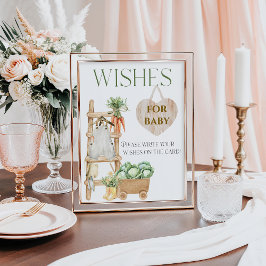 Bauernhof Rustikale Babydusche wünscht sich Poster