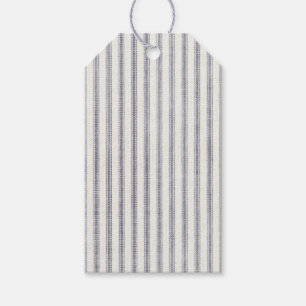 Bauernhof Rustikale Vintage Ticking Strip Geschenkanhänger