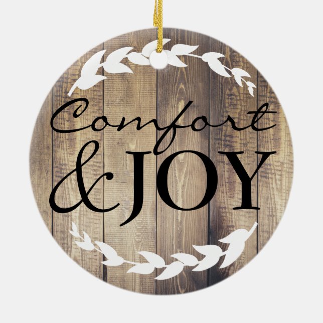 Bauernhof Rustikaler Komfort und Freude Name Keramikornament (Hinten)