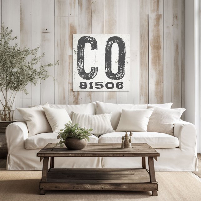 Bauernhof Rustikaler Staat Zip Code Colorado Leinwanddruck (Von Creator hochgeladen)