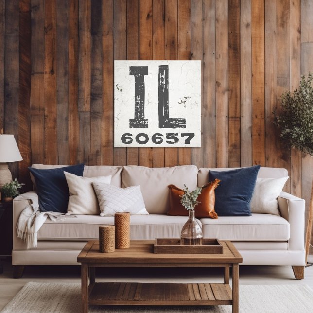 Bauernhof Rustikaler Staat Zip Code Illinois Leinwanddruck (Von Creator hochgeladen)