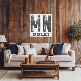 Bauernhof Rustikaler Staat Zip Code Minnesota Leinwanddruck