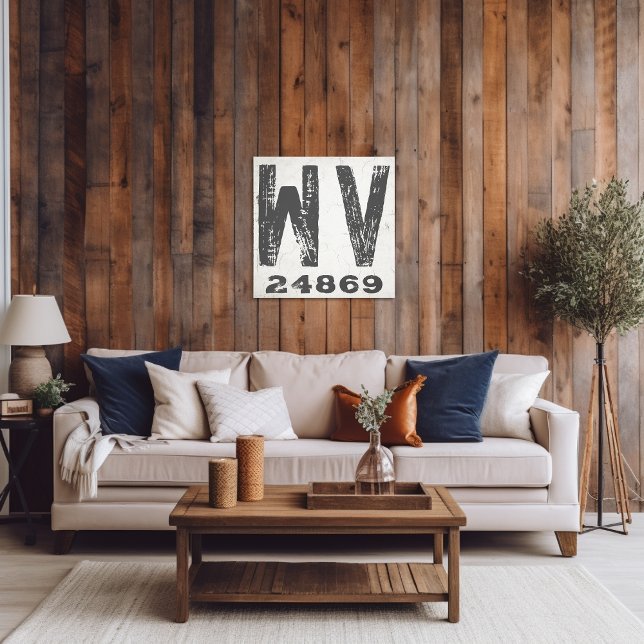 Bauernhof Rustikaler Staat Zip Code West Virginia Leinwanddruck (Von Creator hochgeladen)