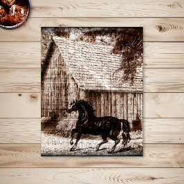 Bauernhof Rustikales Pferd Puzzle