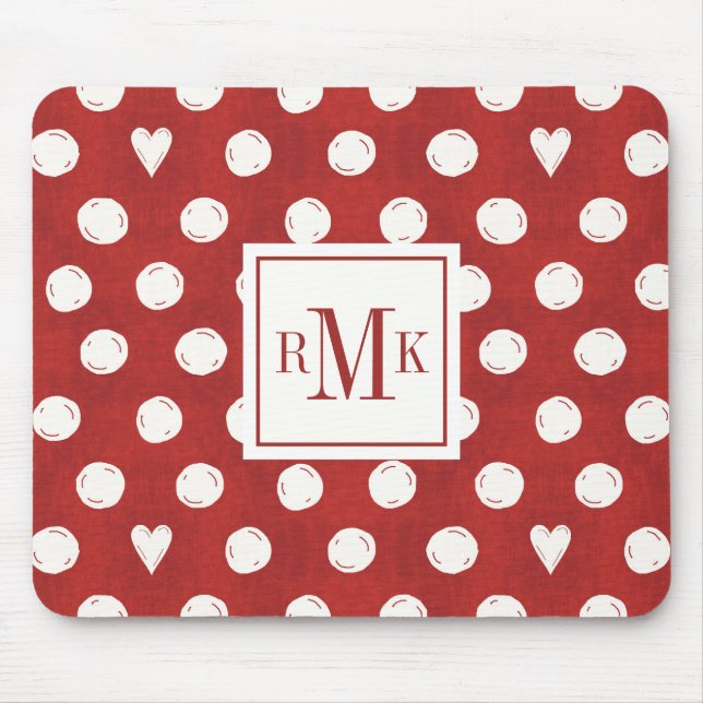 Bauernhof-Schritt des Monogramm-| Otomi Mousepad (Vorne)