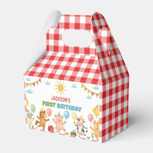 Bauernhof-Tiere Kindergeburtstagsfeier Geschenkschachtel