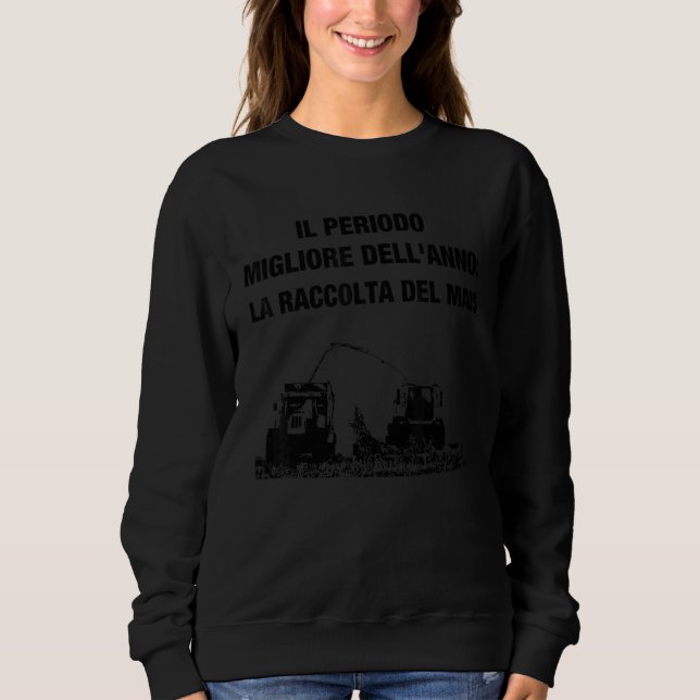 Bauernhof Traktor Kleinbauernkorn Sweatshirt (Vorderseite)