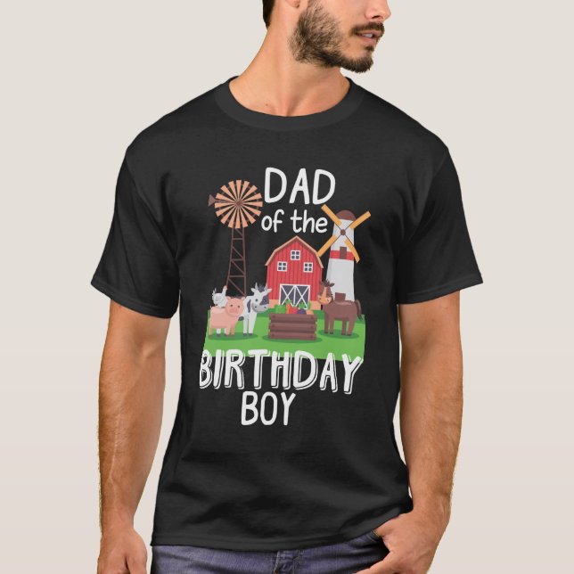 Bauernhof Vater Birthday Boy Mutter Tierliebhaber  T-Shirt (Vorderseite)