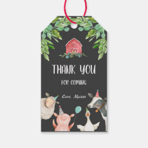 Bauernhof Vielen Dank für Barnyard Zoo Party Anima Geschenkanhänger