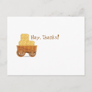 Bauernhof Vielen Dank Postkarte
