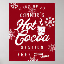 Bauernhof Weihnachten Custom Familie Hot Cocoa Pos Poster