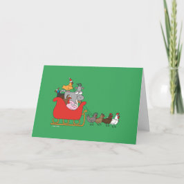 Bauernhof-Weihnachtsgruß-Karte Feiertagskarte