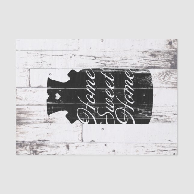 Bauernhof Weißholz Rustikales Milchjug Zuhause Swe Seidenpapier (Vorderseite)