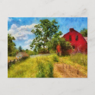 Bauernhof - Wo der Landwirt wohnt Postkarte