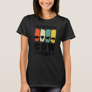 Bauernhofbesitzer Mit Kühen Kuh Bauernhof Tiere T-Shirt