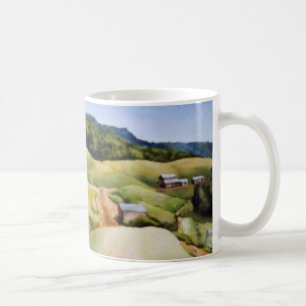 Bauernhoffeldscheune der Land-Straßen-Tasse Kaffeetasse