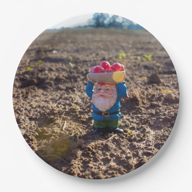 BauernhofGnome Pappteller (Vorderseite)