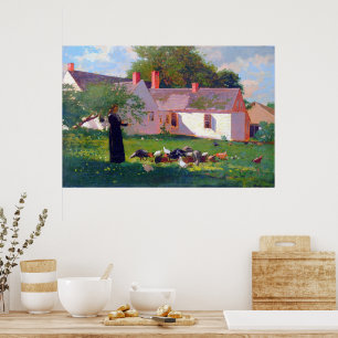 Bauernhofszene Winslow Homer 1872 Poster