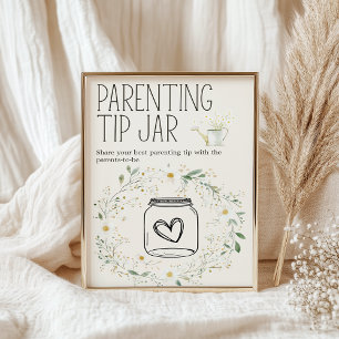 Bauernhoftiere Baby Shower Erziehungstipps Geldges Poster