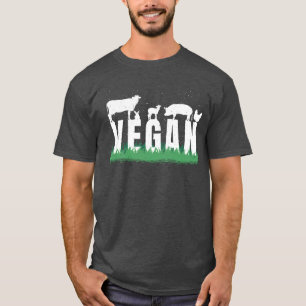 Bauernhoftiere Gemüse Vegetarier Vegan Freund T-Shirt