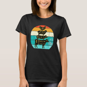 Bauernhoftiere Retro Vintage Kuh Schwein Huhn T-Sh T-Shirt